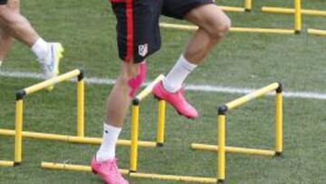 Carrasco, en el entrenamiento.