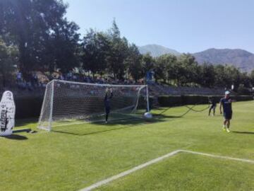 Trabajo específico de arqueros en la UC.