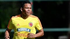 Carlos Bacca, en la concentraci&oacute;n con Colombia.