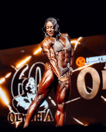 Andrea Shaw, nacida en Detroit, ha sido campeona de Ms. Olympia cinco años consecutivos (2020, 2021, 2022, 2023 y 2024).