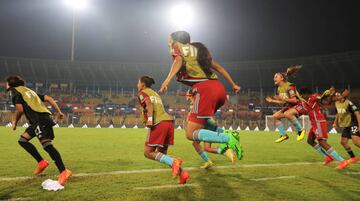 Nigeria y Colombia se enfrentaron por las semifinales del Mundial Femenino Sub 17 de la India en el Estadio Fatorda de Goa.