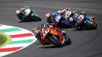 Motorcycling - Moto2 - Italian Grand Prix - Mugello Circuit, Scarperia, Italy - June 3, 2018   Red Bull KTM Ajo&#039;s Miguel Oliveira during the race   REUTERS/Alessandro Bianchi