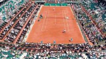 Pista central de Roland Garros