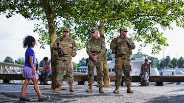 Elementos de la Guardia Nacional en Washington D.C.