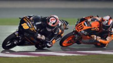 Alexis Masbou (10) se hizo con la pole en Moto3 en Losail.