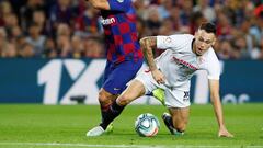 Ocampos, ante el Bar&ccedil;a.