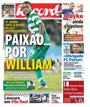 Portadas de la prensa deportiva