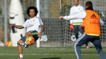 Marcelo, en el entrenamiento.