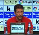 Simeone: "Fue una temporada dura; competir con Real Madrid y Barcelona es muy difícil"