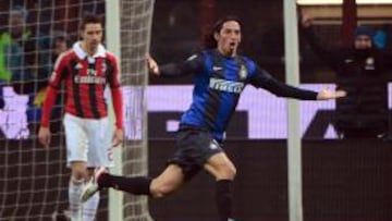 Ezequiel Schelotto, con el Inter