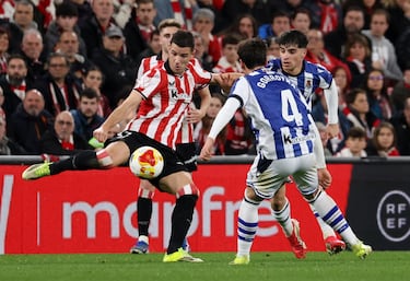 Fue uno de los jugadores citados en ataque, presente en las acciones ofensivas del Athletic que no lograron inquietar a Remiro.