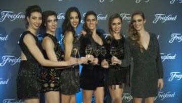 El conjunto español, en el podio