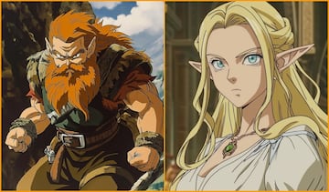 Gimli y Galadriel