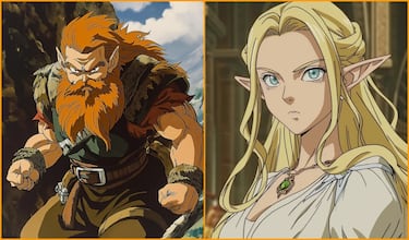 This is what the characters from “The Lord of the Rings” would look like in the world of “Dragon Ball”: Aragorn, Gandalf, Sauron...