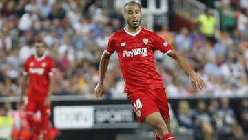 Pizarro, jugador del Sevilla. 