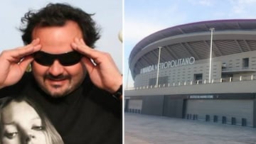 Imagen del actor, director, productor de cine pornogr&aacute;fico Ignacio Allende Fern&aacute;ndez, m&aacute;s conocido como Torbe, y del exterior del estadio Wanda Metropolitano.