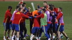 Entrenamiento de la Selecci&oacute;n espa&ntilde;ola.