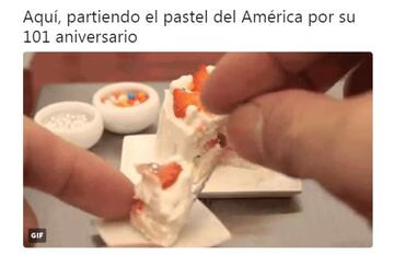 Los memes despedazan el pastel de aniversario del América