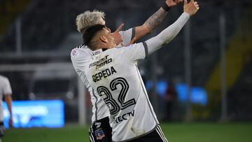 Futbol, Colo Colo vs O´Higgins.
Decimoseptima fecha, Campeonato nacional 2024.
El jugador de Colo Colo Lucas Cepeda, celebra su gol contra
O´Higgins durante el partido de primera division disputado en el estadio Monumental.
Santiago, Chile.
27/07/2024
Marcelo Hernandez/Photosport
Football, Colo Colo vs O´Higgins.
17 th date National Championship 2024.
Colo Colo's player Lucas Cepeda, celebrates his goal against O´Higgins during first divison match held at the Monumental stadium in Santiago, Chile.
27/07/2024
Marcelo Hernandez/Photosport