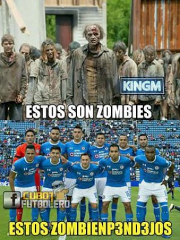 Las redes sociales no perdonaron a los equipos del fútbol mexicano y los 'festejaron' con las imágenes más graciosas. Cruz Azul roba la atención.