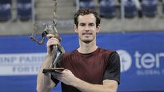 Andy Murray levanta el trofeo del European Open.