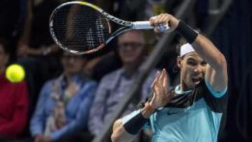 Rafa Nadal, en un instante de su encuentro ante Cilic.