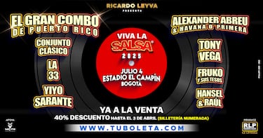 La nómina de Viva la Salsa 2025: Quiénes cantarán y precio de la boletas