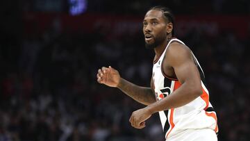 Kawhi Leonard, durante un partido de la NBA con Los Ángeles Clippers