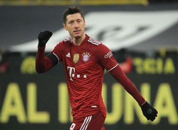 Lewandowski celebra un gol.