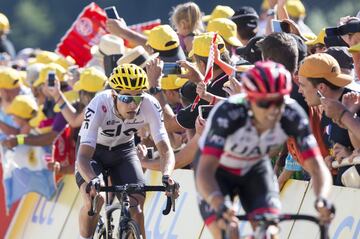 Mikel Landa entra en la meta de Rodez.