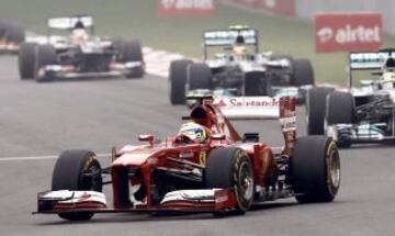 Felipe Massa durante el Gran Premio de la India en el Circuito Internacional de Buddh
