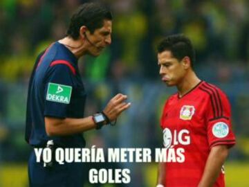 Los mejores memes tras el doblete del Chicharito