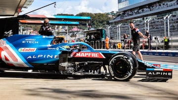 Fernando Alonso (Alpine A521). Sochi, Rusia. F1 2021.