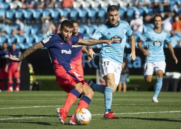 Poco le duró la alegría al conjunto olívico, Correa recibió un genial pase cruzado de Saúl Ñíguez y disparó al palo largo de Dituro que sólo pudo observar el balón que iba al fondo de la red.