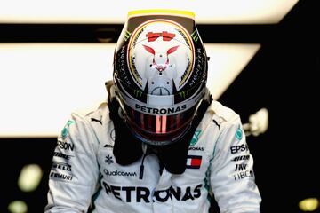 Lewis Hamilton durante la calificación del GP de Australia.