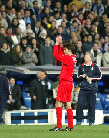 El 24 de marzo de 2004 el jugador del Mónaco regresó al Bernabéu para medirse al Real Madrid en la ida de los cuartos de final de la Champions League. La afición madridista lo recibió con aplausos.
