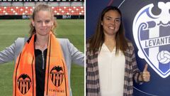 Irene Ferreras y Mar&iacute;a Pry, entrenadoras de Valencia y Levante, respectivamente.