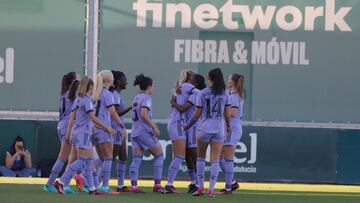 El Real Madrid celebra un gol.