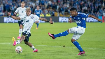 Delvin Alfonzo jugando ante Millonarios