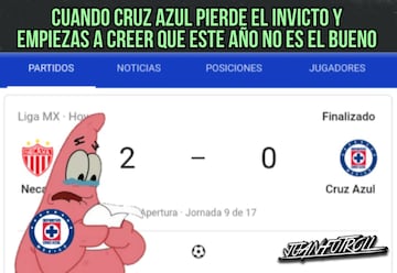 Los memes no se olvidan de la derrota de Cruz Azul ante Necaxa