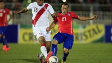 Díaz fue titular en la Roja en el amistoso contra Perú preparatorio para la Copa América.