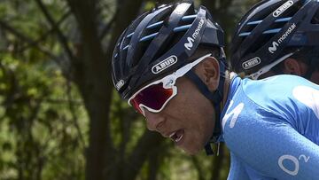 Nairo Quintana estrena la temporada con una caída