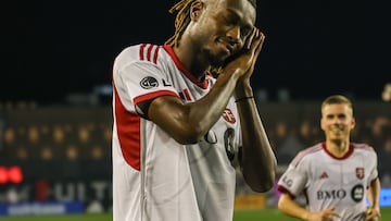 Jules-Anthony Vilsaint anota su primer gol como jugador del Toronto FC en el duelo contra el Columbus Crew