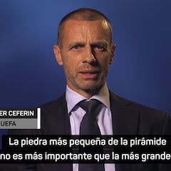 Ceferin vuelve a la carga y es contundente: "Esa es la ironía de la desafortunada Superliga"