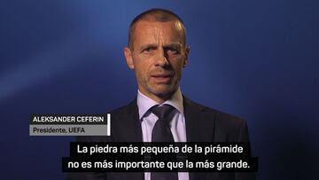 Ceferin: "Esa es la ironía de la desafortunada Superliga"