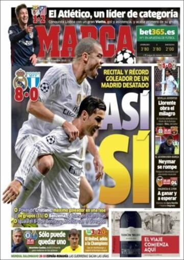 Portadas de la prensa mundial