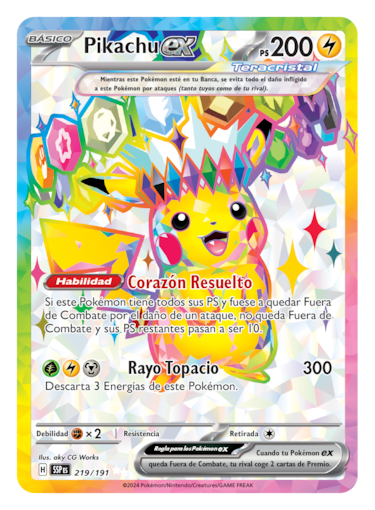 Pokémon JCC Escarlata y Púrpura-Chispas Fulgurantes guarda una sorpresa con Pikachu que desvelamos en exclusiva