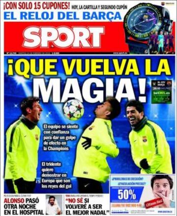 Portadas de la prensa deportiva