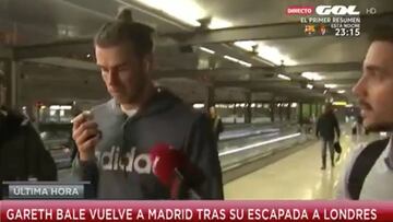 Bale en Madrid tras reunirse con su agente en Londres