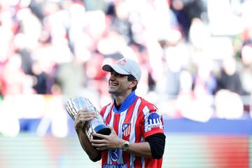 El piloto Jorge Martín, actual campeón del Mundo de MotoGP y feliz de ser del Atlético de Madrid.